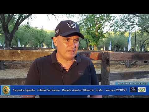 29-10-21 - Alejandro Spinella - Remate de Cabaña Don Romeo - Olavarría, Bs.As.