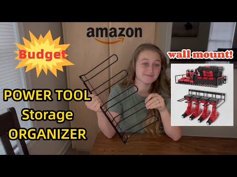 Power Tool Storage Organizer On A Budget, Wall Mount | Install | Review