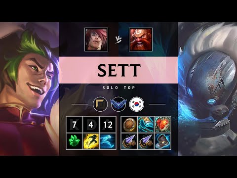 Sett Top vs Gragas: Killing spree - KR Diamond Patch 25.S1.1