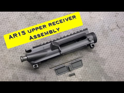 Step by step, AR15 AS upper receiver assembly