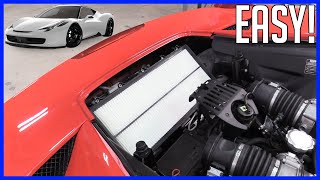 Replace Engine Air Filter Ferrari 458