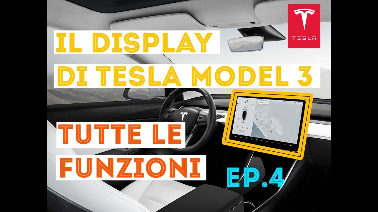 Tesla Model 3, cosa si controlla dal display centrale