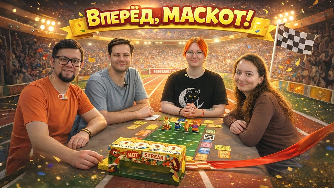 ВПЕРЁД МАСКОТ! (HOT STREAK) 🏃 играем в настольную игру