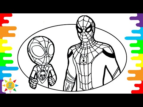 Miles Morales VS Spider-Man Coloring Pages |Spidey and His Amazing Friends Coloring|@drawandcolortv
