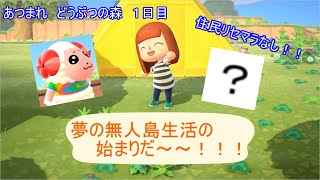 働きたくない女の無人島生活「あつまれ　どうぶつの森」実況【１日目】