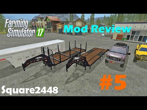 Farming Simulator 2017 Mod Review #5 Live Stock Trailer, PJ Pack & Trucks