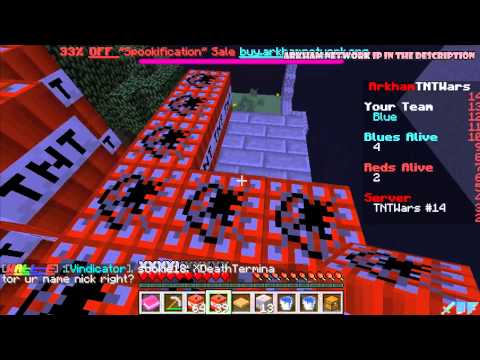 Minecraft: Mini-Game TNT WARS EPIC STAIRCASE TNT CANNON
