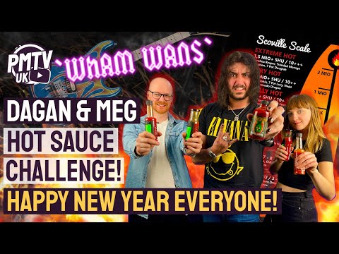 Dagan & Meg Do The Hot Sauce Challenge! - They Can Shred, But Can They Handle Hot Sauce?!