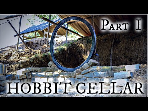 Building a Hobbit style root cellar with stone Part I