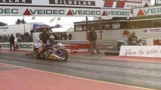preview picture of video 'Dragrace Mantorp 2007: Topfuel bike qualifications 1'