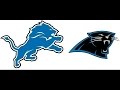 Detroit Lions vs Carolina Panthers WEEK 2 NFL.