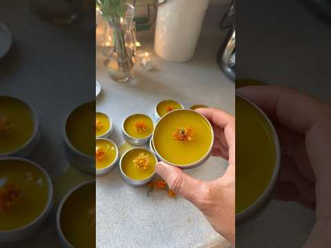 How to make skin salve with calendula flowers. It doesn’t get easier than this🌼