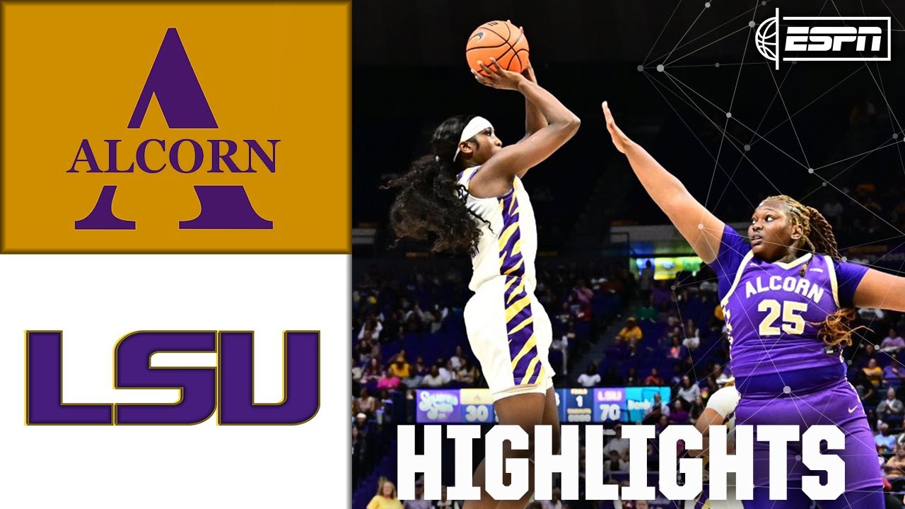 Alcorn State Lady Braves vs. LSU Tigers | Full Game Highlights | ESPN College Basketball