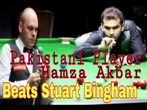 Pakistani Player Hamza Akbar Beats World No  1 Snooker Player Stuart Bingham