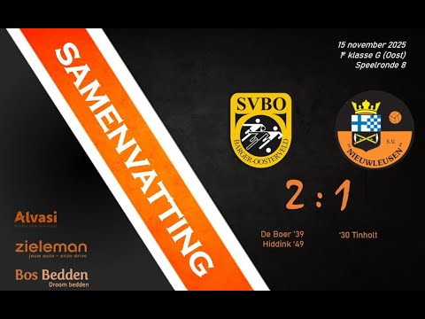 Samenvatting SVBO 1 - S.V. Nieuwleusen 1