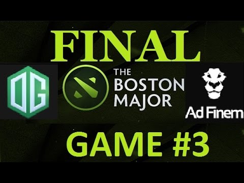 OG vs AD Finem .Game#3. [RUS] FINAL!!!. Dota 2:The Boston Major| CaspeRRR & LightOfHeaven [RUS]