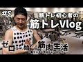 【Vlog】#5 素人トレーニーのお胸改造トレ【筋トレ】