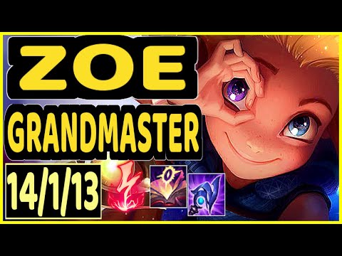 BDD (ZOE) - 14/1/13 KDA GAMEPLAY - KR Ranked GRANDMASTER