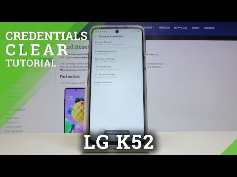How to Clear Credentials on LG K52 – Remove Credentials