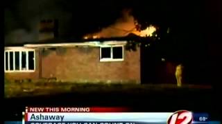 preview picture of video 'Fire breaks out inside Ashaway home'