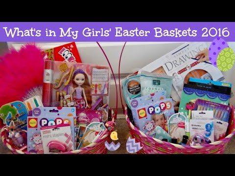 What's in My Girls' Easter Baskets 2016 | Watch Me Fill Them Video