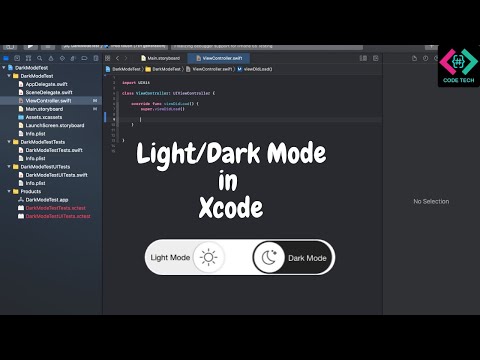 Enable Dark/Light Mode in Xcode | How to enable dark mode in Xcode