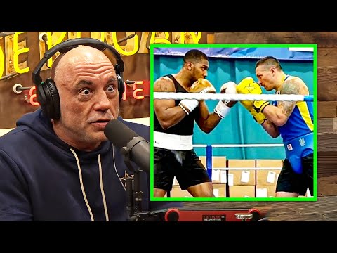 Joe Rogan REACTS To Anthony Joshua SPARRING Oleksander Usyk For Jake Paul Fight