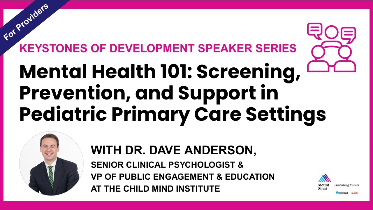 Mental Health 101 webinar with Dr. Dave Anderson