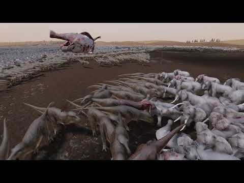 100000 White elephant vs 10000 dinosaur T Rex UEBS2