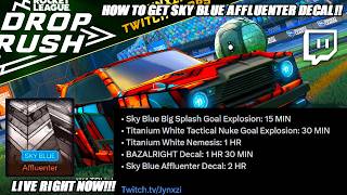 How to Get the Sky Blue Affluence Decal for Free on Twitch – Rocket League Update thumbnail