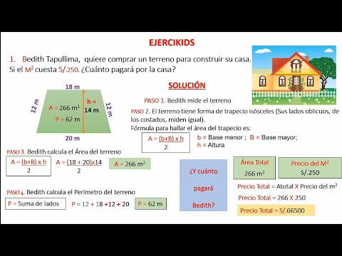 Área del trapecio - Súper fácil 📚