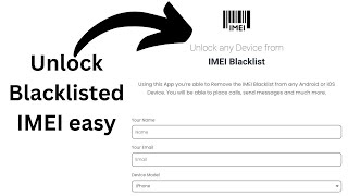 Online IMEI blacklist removal Tool (All models eligible)