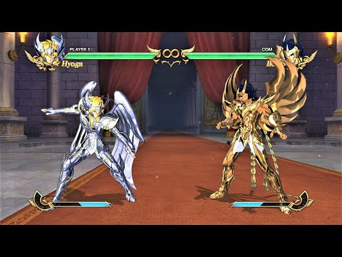 Cygnus Hyoga God Cloth vs Phoenix Ikki God Cloth (Hardest AI) - Saint Seiya: Soldiers' Soul