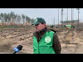 Юрій Марчук під час Всеукраїнської акції «Створюємо ліси разом»