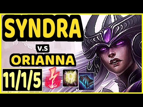 EVROT (SYNDRA) vs ORIANNA - QUADRAKILL 11/1/5 KDA MID CHALLENGER GAMEPLAY - BR