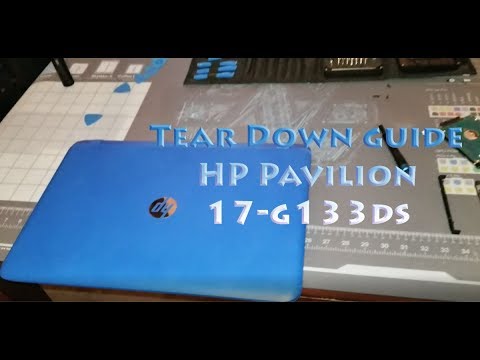 How to take apart HP Pavilion 17 g133ds