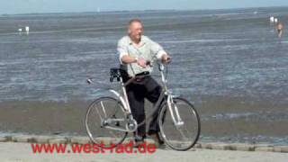 preview picture of video 'Fahrradtour in und um  Wittmund mit dem Nirosta-Rad - http://www.west-rad.de'