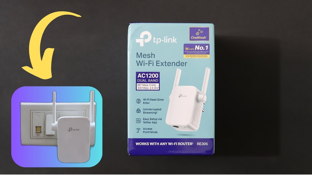Miniatura da avaliação em vídeo de Repetidor Wi-Fi TP-Link RE305 Dual Band AC1200