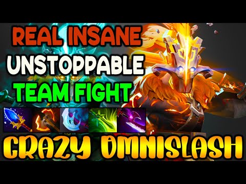 REAL INSANE TEAM FIGHT - UNSTOPPABLE OMNISLASH - INTENSE CARRY JUGGERNAUT - DOTA 2 GAMEPLAY