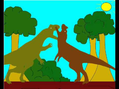 primal clash battle 1 Allosaurus vs Ceratosaurus