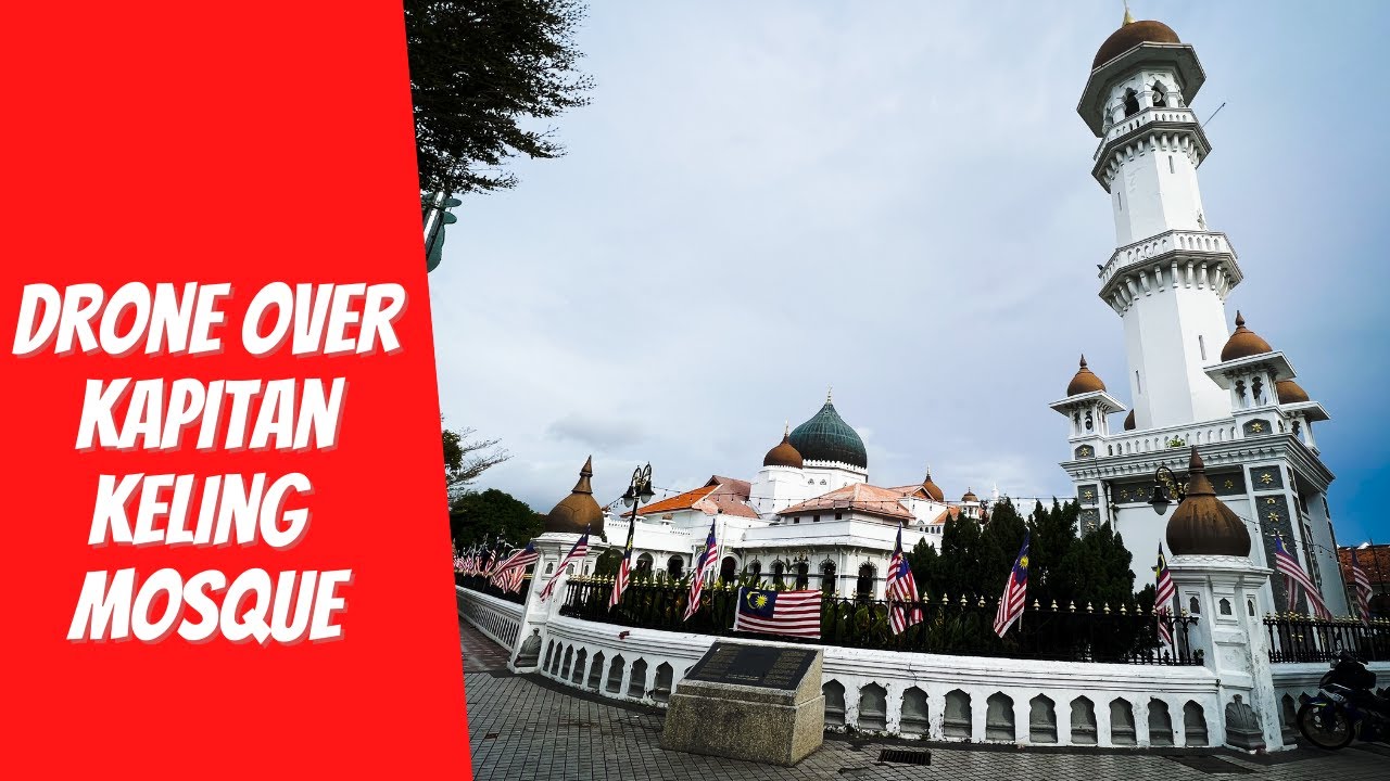 An aerial glimpse of Kapitan Keling Mosque, where culture and beauty meet