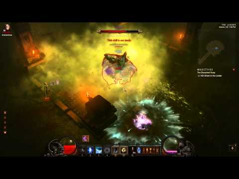 Solo Ghom Kill - WIZARD CM - Inferno - Monster Power 10 [MP10] - Diablo 3 330K DPS UNBUFFERED