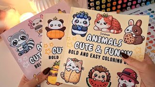 Download lagu ASMR Coloring my Own Three Coloring Books | Cute Animals mp3
