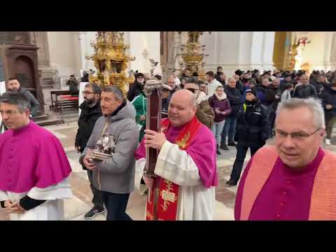 Festa S. Agata ‘23 - Catania. Arrivo del “Velo” e benedizione dei portatori.