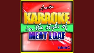 It's All Coming Back To Me Now (In The Style Of Meat Loaf Feat. Marion Raven)