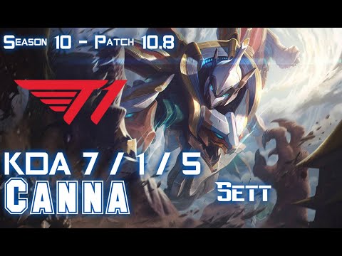 T1 Canna SETT vs POPPY Top - Patch 10.8 KR Ranked