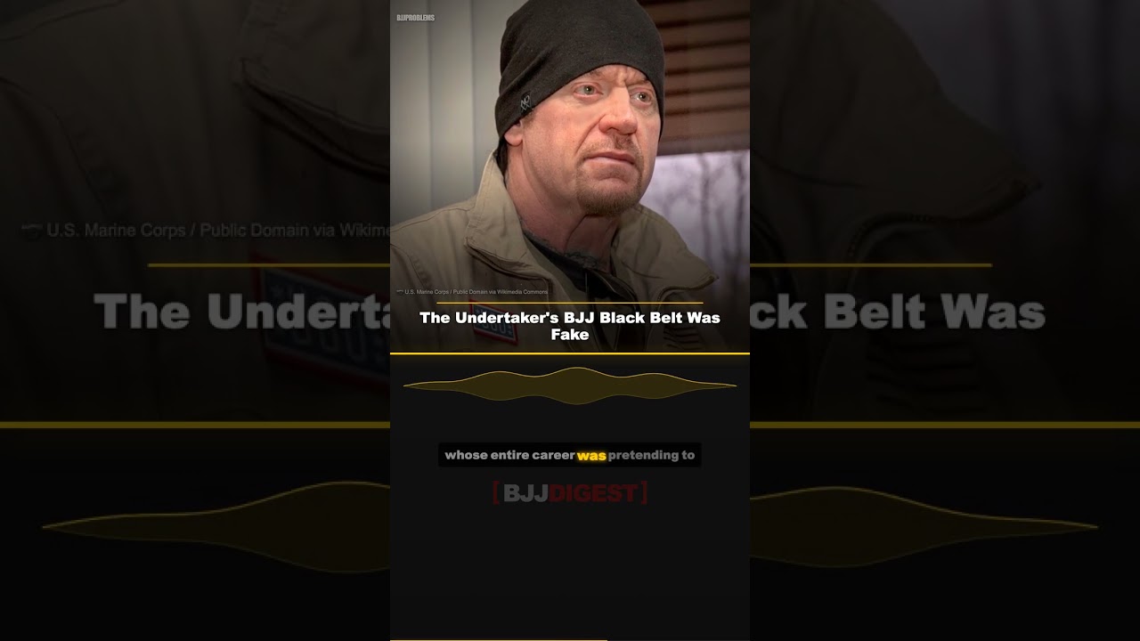 The Undertaker's BJJ Black Belt Was Fake #Shorts