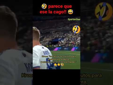 Bronca de Kroos al periodista!! #ShortsFinal Champions#tonikroos#SpartanGaelYoutube