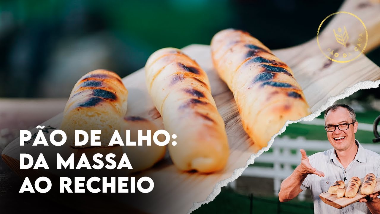 O MELHOR PÃO DE ALHO DA SUA VIDA | MASSA DE LONGA FERMENTAÇÃO