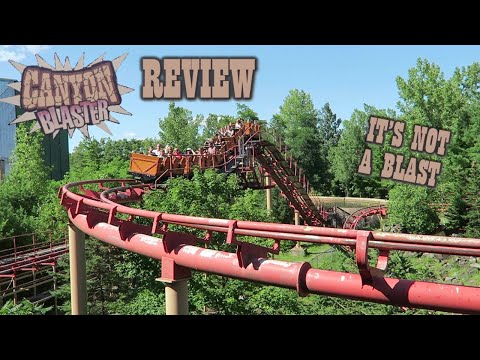 Video review of Canyon Blaster by Canobie Coaster